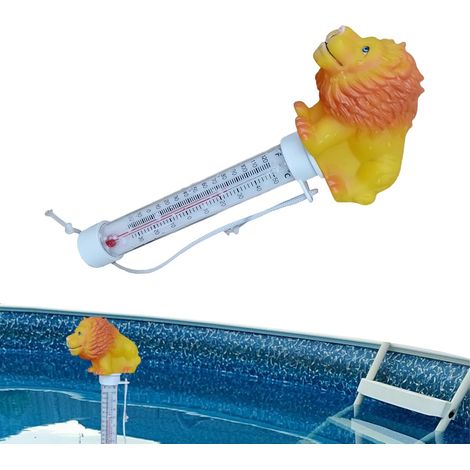 Thermomètre flottant avec corde : testeur de température de l'eau, thermomètre de bain à remous Outil coloré de température de la piscine, moniteur de température aquatique pour spa (1/5)