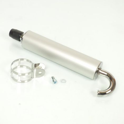 schalldämpfer kartusche auspuff zum aufstecken Ø22mm alu chrom (1/4)