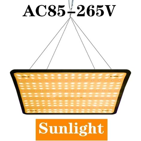 Lampes de croissance pour plantes Lampe de croissance LED (Sunlight, UE) 1000 W à spectre complet, panneau phytosanitaire, prise UE/US, AC85-265 V, pour la culture en serre ou en tente. (1/5)