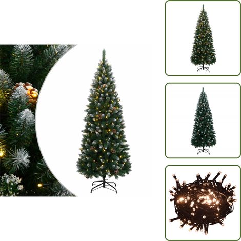 Sapin de Noël en PVC - vidaXL Sapin de Noël artificiel 300 LED 180 cm - Sapin de Noël avec lumière
