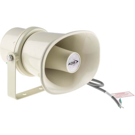 Haut-parleur pavillon RS PRO, IP66, ABS, 10W ( Prix pour 1 ) (1/4)