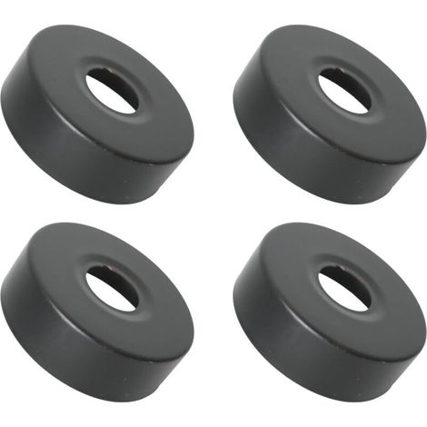 4PCS Rosace Mitigeur Douche Acier Inoxydable (3/4) Ø 25 mm x Ø 80 mm x hauteur 25 mm Noir, Rosace Robinet, Garniture Pour Robinet De Douche Muraux
