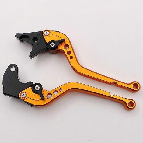 Convient pour la moto Suzuki GSR750 : poignée de frein télescopique modifiée, klaxon, biellette de frein en alliage, accessoires (orange 2) (1/5)