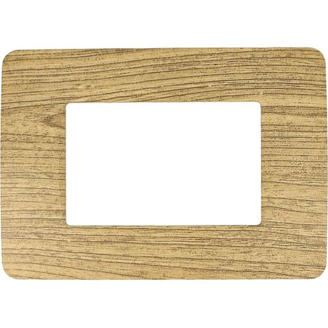 Placche Classic 503 3M Moduli tecnopolimero legno scuro Compatibile Bticino Matix SD68003-66 (1/2)
