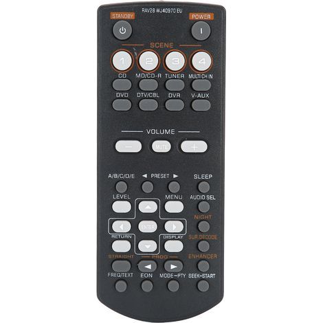 Robuste Ersatzfernbedienung aus schwarzem ABS für Yamaha RAV28 DVD-Videoplayer (1/5)