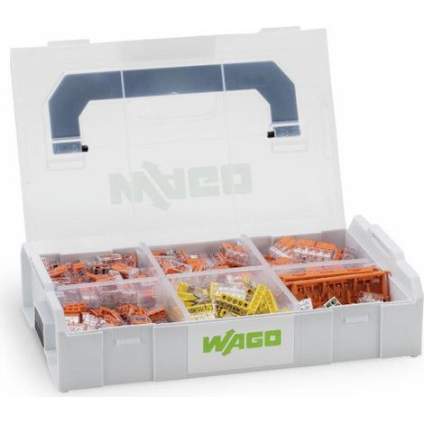 Wago – Borne de connexion 887955 – 75x 4mm² 2 conducteurs avec levier – 50x 4mm² 3 conducteurs avec levier – 100x 2,5mm² 3 conducteurs