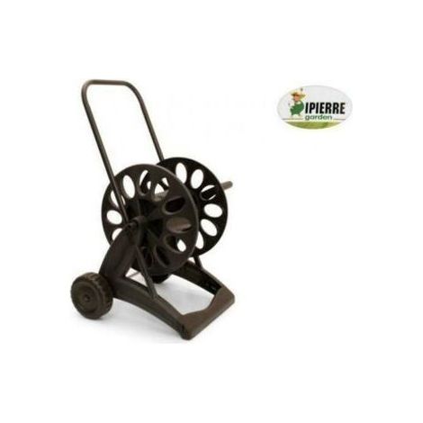 Chariot dévidoir tuyau arrosage en acier – Capacité 250 kg – Pour tuyau 1/2' (50 m) ou 5/8' (35 m) – Structure métallique robuste (1/3)