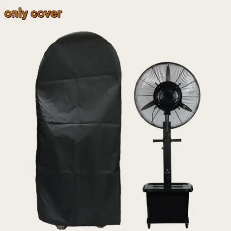 (Noir, 73x35x160cm) Couvercle de ventilateur de pulvérisation extérieur anti-poussière industriel, convient aux réservoirs d'eau de terrasse, ventilateur non inclus. (1/4)