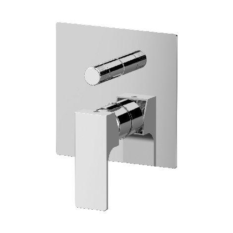 MISCELATORE INCASSO DOCCIA CON DEVIATORE A VITONE LINEA REBEL- Cromo- MARIA- pezzi 1