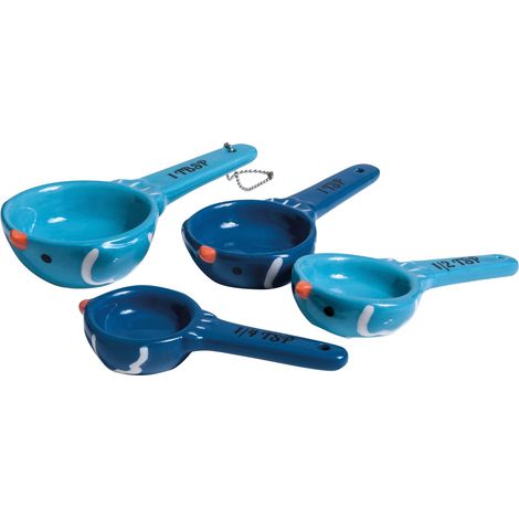 Interiors By Premier Vibrant Birdy Spoons, Precised Measuring Spoons For Efficient Baking, Colourful Design Spoon For Baking