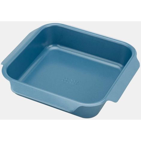 Padella antiaderente per grigliare, Joseph Joseph, Nest Oven, vassoio medio, uso principale per grigliare i cibi, design impilabile, manico facile da impugnare, colore blu (1/3)