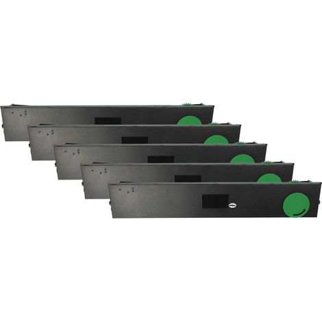 vhbw 5x Ribbon Cartridge compatible with Wincor Nixdorf HighPrint 4915+, 4915XE, 4915, 4920 Dot Matrix, Receipt Printer - Black Ink Ribbon