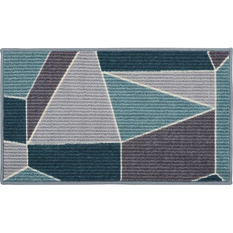 Fiora Machine Washable Doormat, 44x75cm, Duck Egg (1/4)