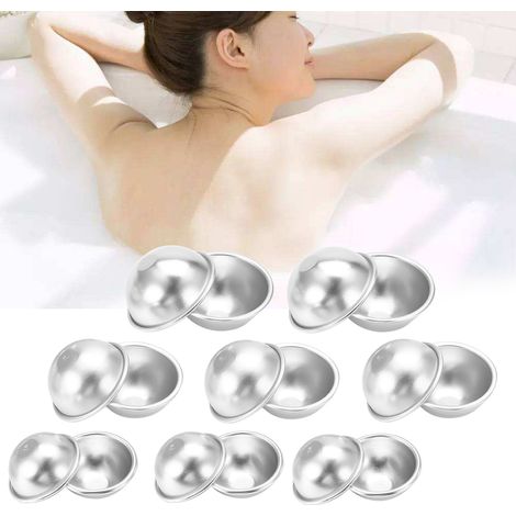 Moules à bombes de bain effervescentes en alliage d'aluminium faits main, outils pour la création de gâteaux et autres gourmandises.