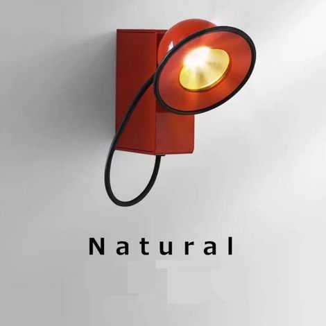 Applique magnetica girevole a 360°, lampada da comodino a LED da 5W, applique moderna per la lettura in interni, luce bianca calda 3000K, applique in metallo per la cameretta dei bambini.