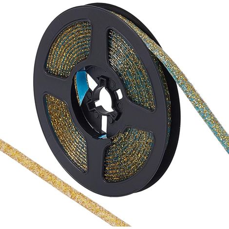 Bande de Joint pour Carrelage Céramique Auto Adhésive Étanche Couleur Jaune d'or Rouleau de Ruban Adhésif avec Outils Joint D'Étanchéité pour Bords de Sol Douche Baignoire Salle de Bain WC (1/5)