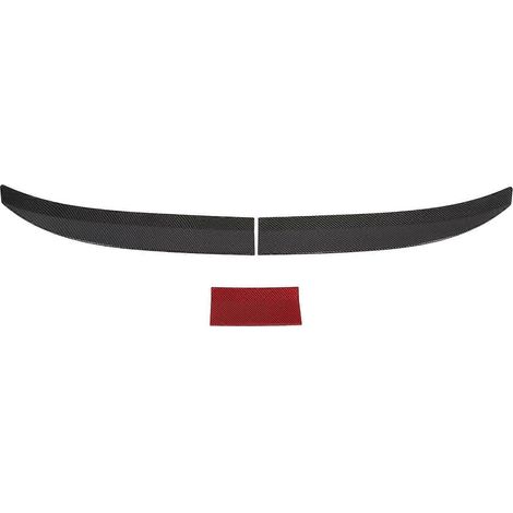 3-teiliges Heckspoiler-Set aus ABS, verstellbar, verschleißfest, hitzebeständig, universell für Limousinen, Carbonfaser