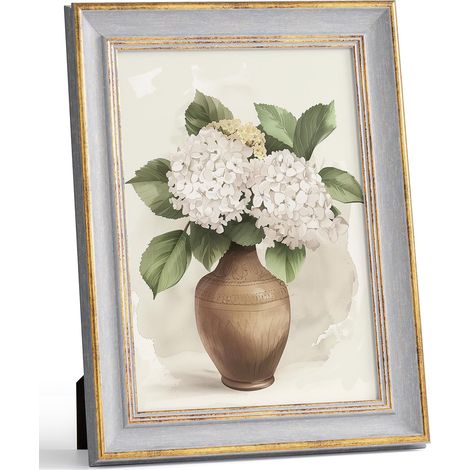 Cadre Photo A4 21x29.7cm Vintage Doré Rétro Antique Décor Cadre (1/5)