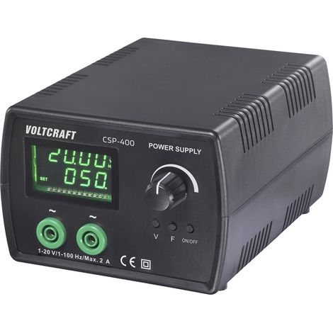 Alimentation de laboratoire réglable VOLTCRAFT CSP-400 1 - 20 V/AC 1 - 2 A 40 W Nbr. de sorties 1 x (1/5)