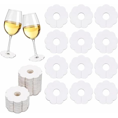 Marque-Verres Lot 100, Étiquettes Pour Verres Pied Cocktails Vin (1/5)