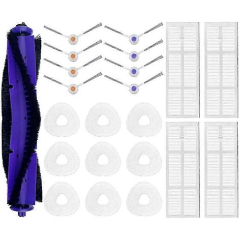 Compatible avec le balai électrique Freo Versatile Self Mop J3, le rouleau, les brosses latérales en V, les chiffons, le filtre HEPA et les pièces de rechange. WHBYV (1/4)