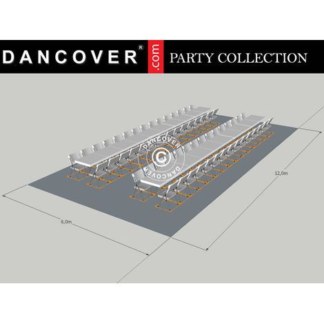 Parti forfait 6x12 m chapiteaux - Dancover