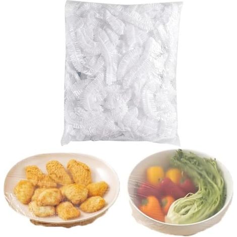 100 PCS Film Alimentaire Reutilisable sacs de rangement frais Couvre Plat Sac Conservation Couvre plat Garder Les Aliments Frais-yd (1/4)