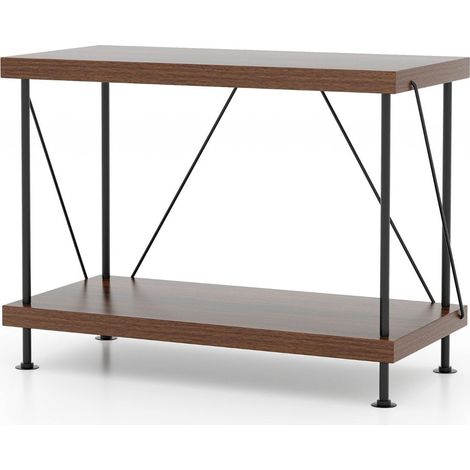 Estanteria industrial de 2 niveles con estructura de metal estanteria de almacenamiento 60 x 295 x 45 cm