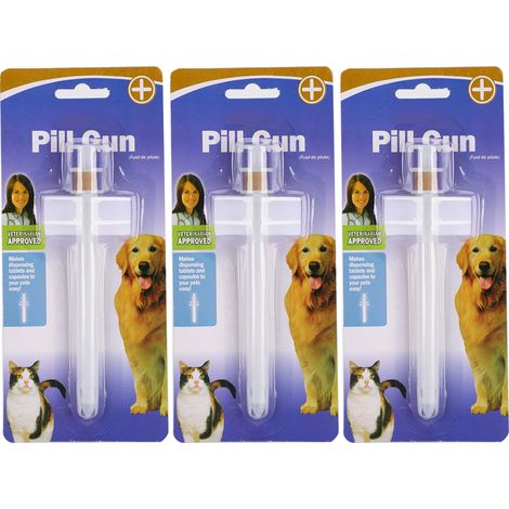 3 Pièces Distributeur de Nourriture pour Chien, Outil de Médication pour Animaux Domestiques, Accessoire pour Nourrir Chiots et Petits Chiens (1/5)