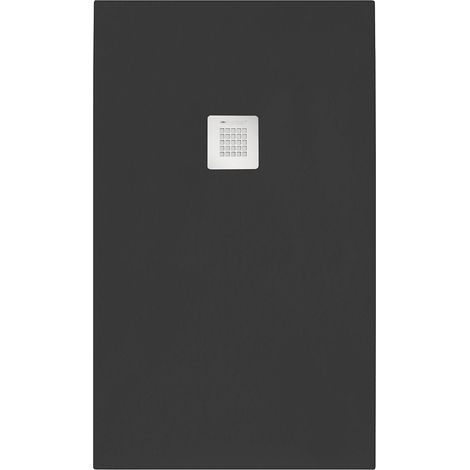 Piatto doccia rettangolare 90x170 cm effetto pietra marmoresina STONE Nero Grafite FRANCIA