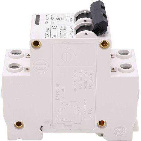 AC/DC-Miniatur-Leistungsschalter 2-polig 6 A 400 V DIN-Schienenmontage für Solar-PV-Systeme DZ47X 63 (1/5)