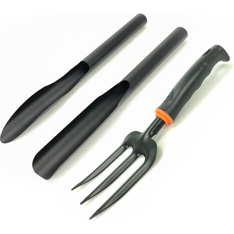 3 pièces Kit d'outils de Jardinage,Pelle de Jardinage,Fourche à Main de Jardinage,Pelle en Acier au Carbone Kit d'outils de Jardinage pour Le Jardinage,la Culture de Fleurs,la Plantation en intérieur (1/5)