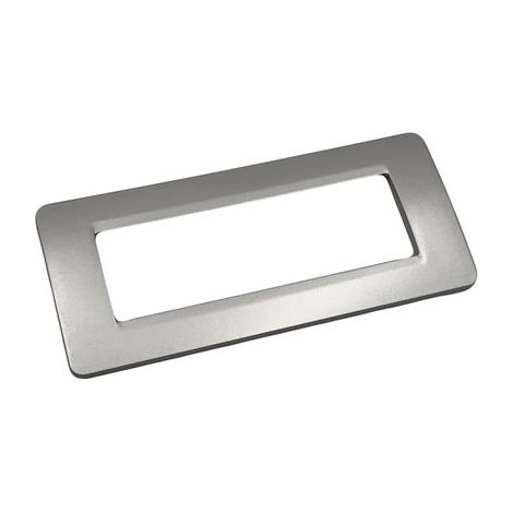 Placca 6 posti  Silver Compatibile con Bticino matix come am4806msl