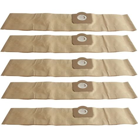 Vacuum cleaner bags (pack of 5) compatible with models WD3, WD3P and MV3 (reference 6.959-130.0). - AquaForge (1/5)