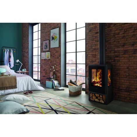 stufa a legna panadero "condor 3v" grigio 8 kw (1/3)