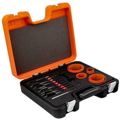 BAHCO - Coffret de scies trépans 12 mm-86 mm - 18 Pcs
