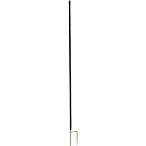 Picchetti in PVC nero per recinti elettrici mobili da 2,00m completo di isolatori confezione da 10 pezzi: Picchetti nero 1,70 m