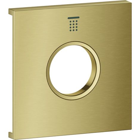 Grohe Grohtherm Aqua Tiles Metallplatte, Symbol Kopfbrause 1 für Grohtherm Aqua Tiles UP-Thermostate, Cool Sunrise gebürstet (1/3)