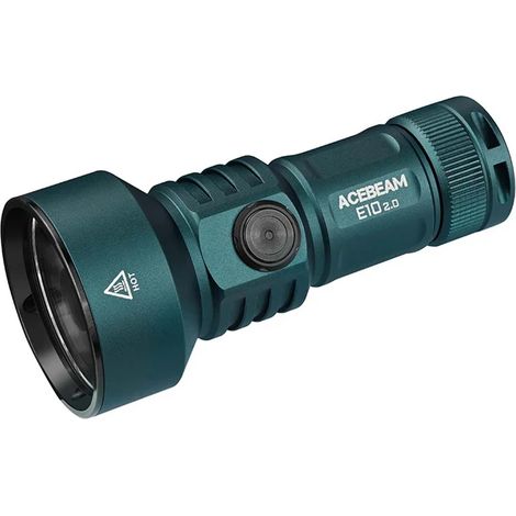 (Vert) Lampe torche EDC longue portée, lampe torche compacte rechargeable par USB, adaptée au camping. (1/5)