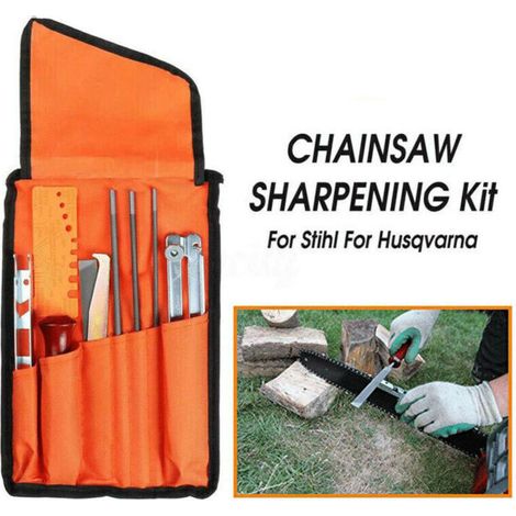 10 X Chainsaw Chain Sharpening File Filing Kit Chainsaw Filing Tool (1/5)