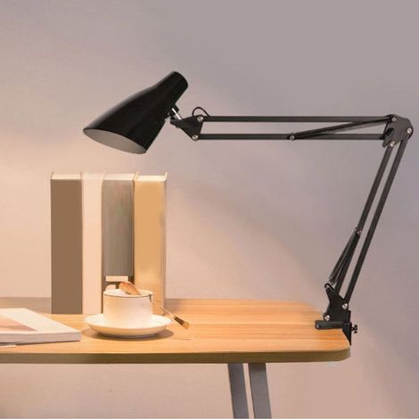 Lampe de bureau - AUCUNE - Pince - Bras télescopique - 10 niveaux de luminosité (1/5)