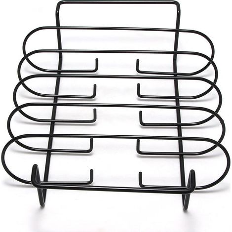 Support de côtes levées pour grillades, ribs et rôtis, acier robuste – 32 × 25 cm (1/5)