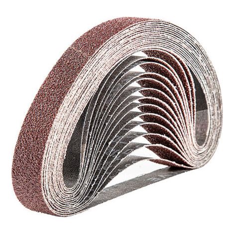 Schleifband 20 x 520 mm, 15 Stück 60er Körnung Schleifband-Set (1/4)