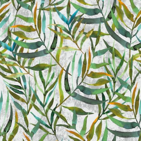 DC-Fix Lorina Plant Green White Self Adhesive Film Sticky Back Vinyl 2m x 45cm