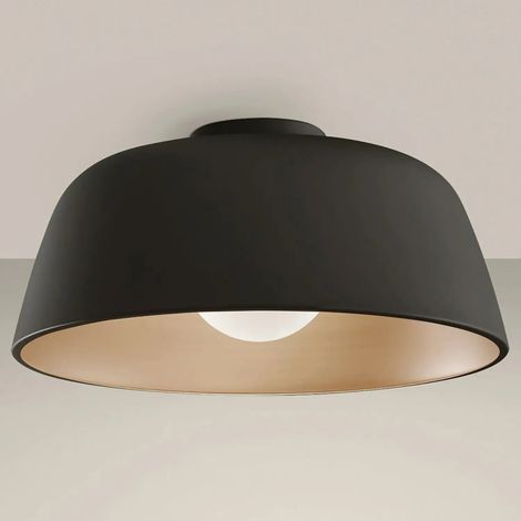 [GEBRAUCHT] B-Ware Leds C4 Deckenleuchte Pendelleuchte Miso Lampe Schwarz Gold Stahl Led Leuchte