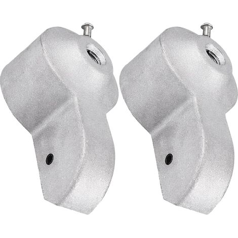 Lot de 2 Accessoires pour Mât de Drapeau Extérieur, Poulies en Aluminium Moulé Doré, Compatible Mâts de 5 Cm, Pièces de Remplacement Robustes et Résistantes la Corrosion (1/5)