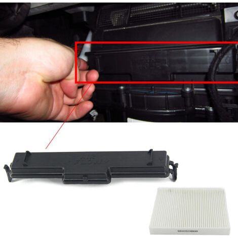 Filtro de aire de cabina de repuesto, kit de aire acondicionado y puerta de acceso para Dodge Ram 1500 (68406048AA) (1/5)
