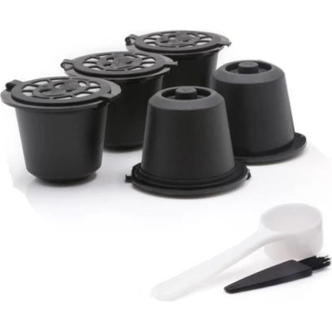 5Capsules Nespresso RéUtilisables Filtre à Capsules de Café Rechargeable avec Machines à Café Nespresso FILTRE A CAFE PERMANENT (1/4)