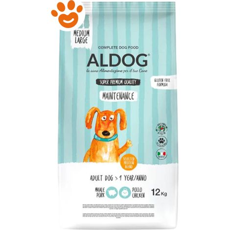 Aldog Dog Super Premium Maintenance Adult Medium Large - Sacco 12 Kg - Cibo Secco Cani