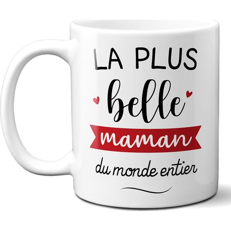 Mug en céramique La plus Belle Maman - Cadeau Fête des Mères ou Anniversaire Maman - Tasse cadeau Noël originale (1/5)